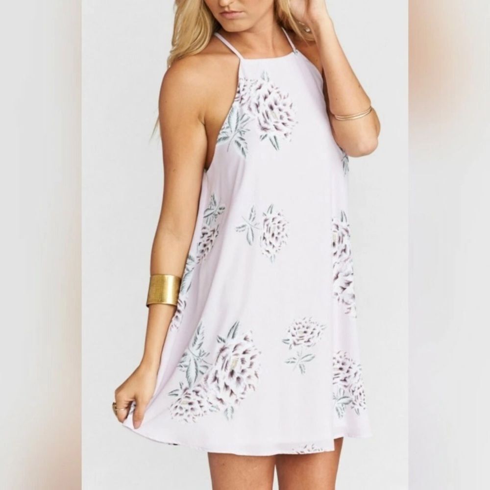 Show Me Your Mumu Lavender Floral Gomez Mini Dress NEW XS